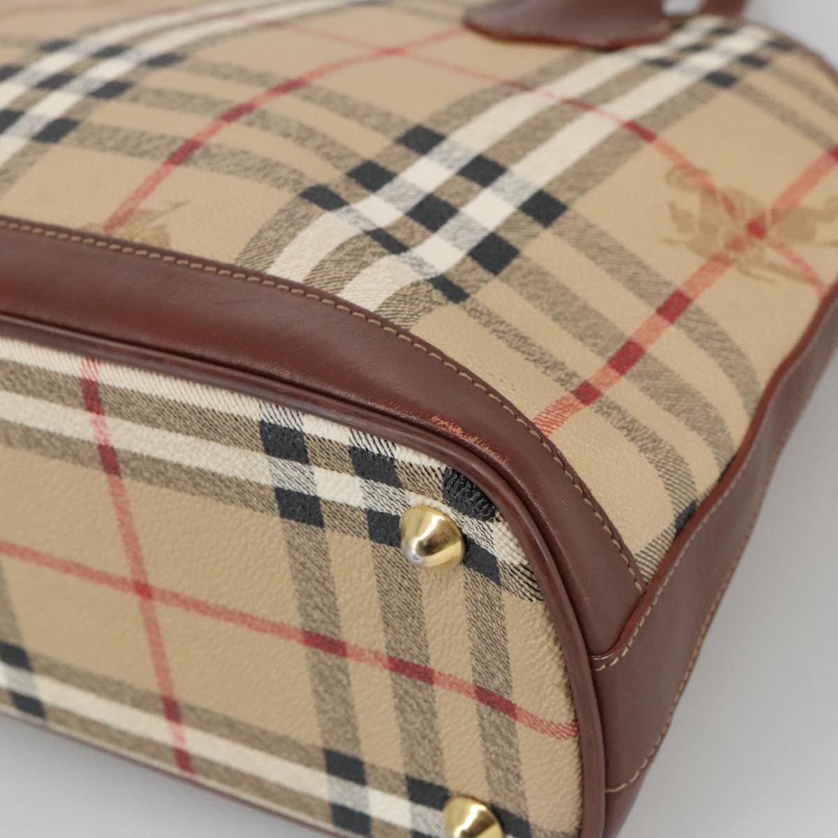 Burberry Nova Check Beige Canvas Handbag (Pre-Owned) Size ONE SIZE - 12 Thumbnail