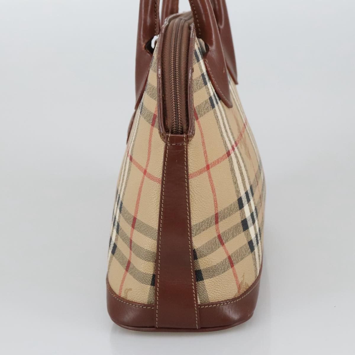 Burberry Nova Check Beige Canvas Handbag (Pre-Owned) Size ONE SIZE - 5 Thumbnail