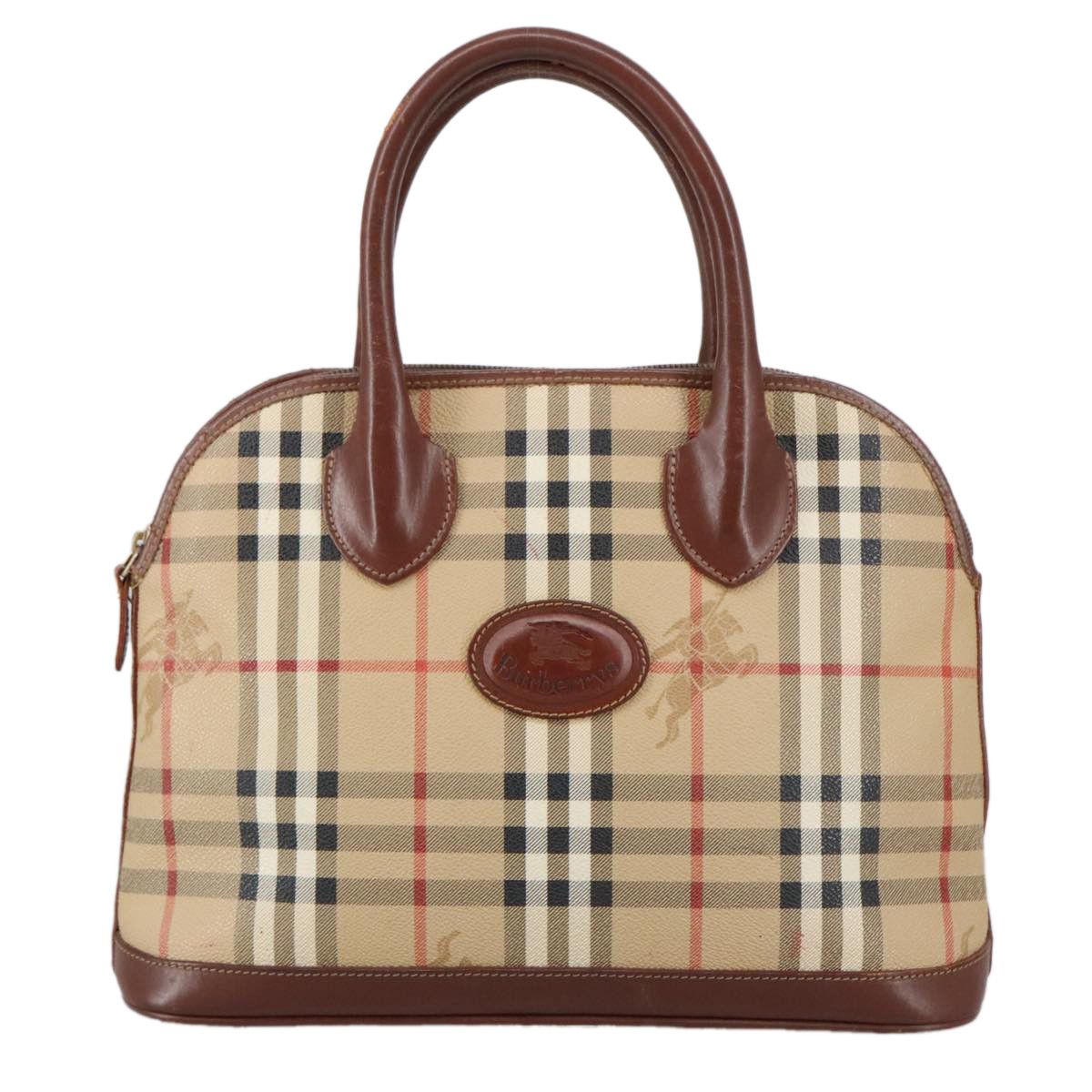 Burberry Nova Check Beige Canvas Handbag (Pre-Owned) Size ONE SIZE - 2 Thumbnail