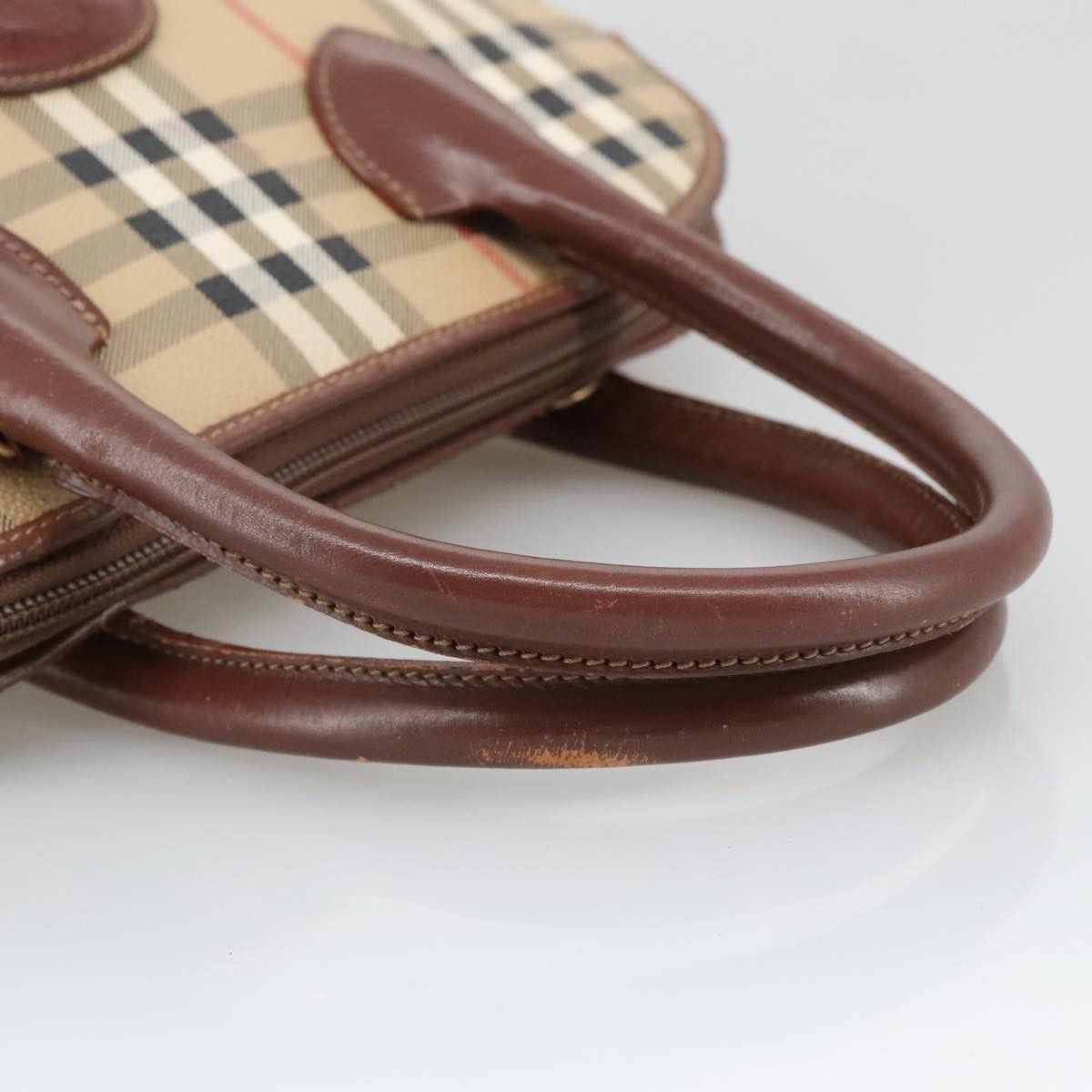 Burberry Nova Check Beige Canvas Handbag (Pre-Owned) Size ONE SIZE - 7 Thumbnail