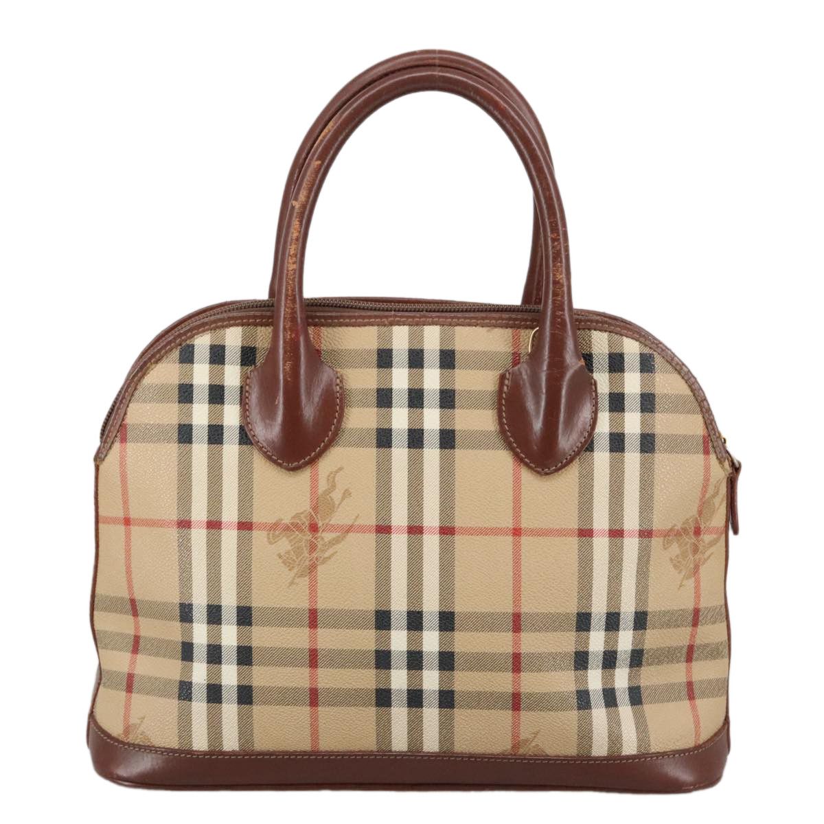 Burberry Nova Check Beige Canvas Handbag (Pre-Owned) Size ONE SIZE - 3 Thumbnail