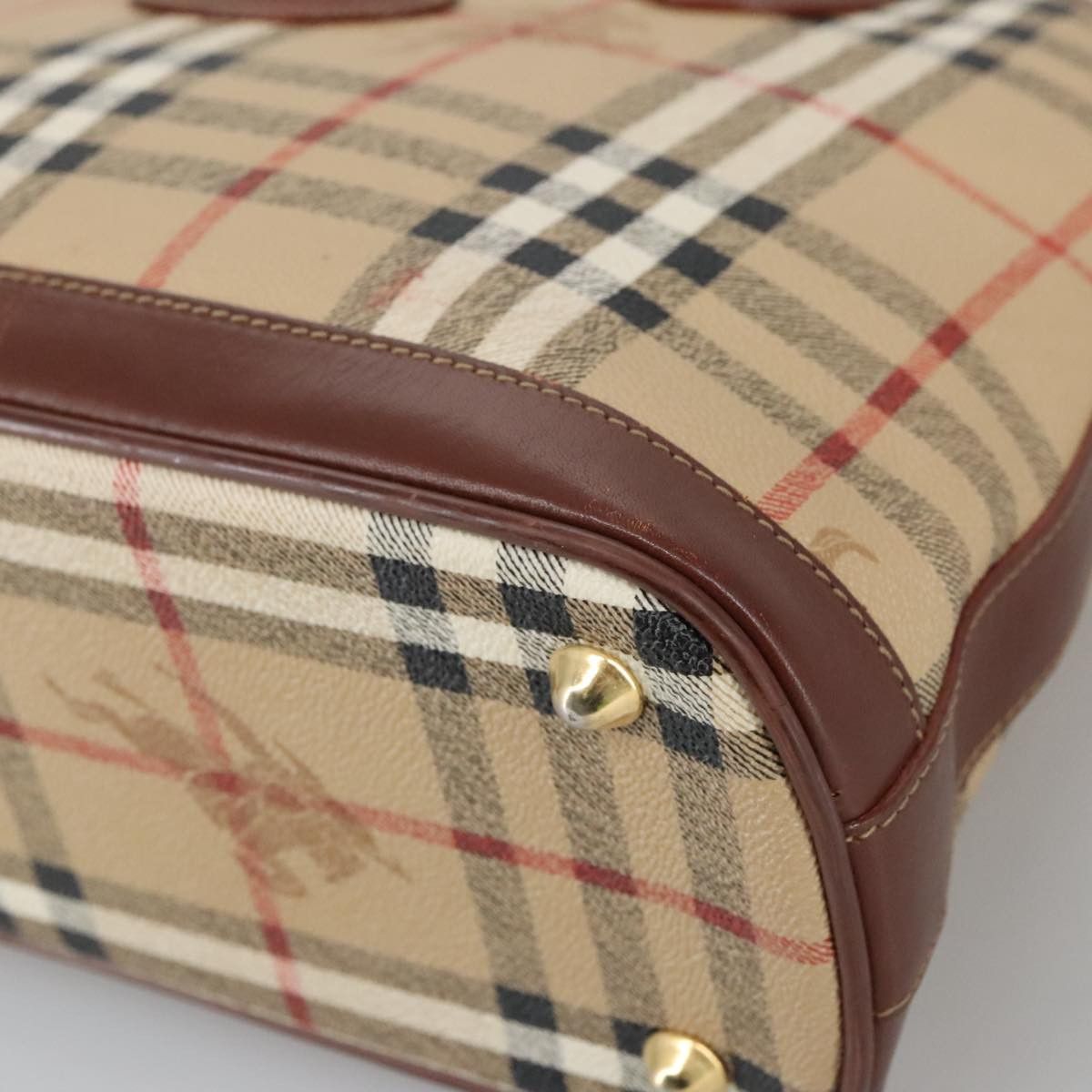 Burberry Nova Check Beige Canvas Handbag (Pre-Owned) Size ONE SIZE - 10 Thumbnail