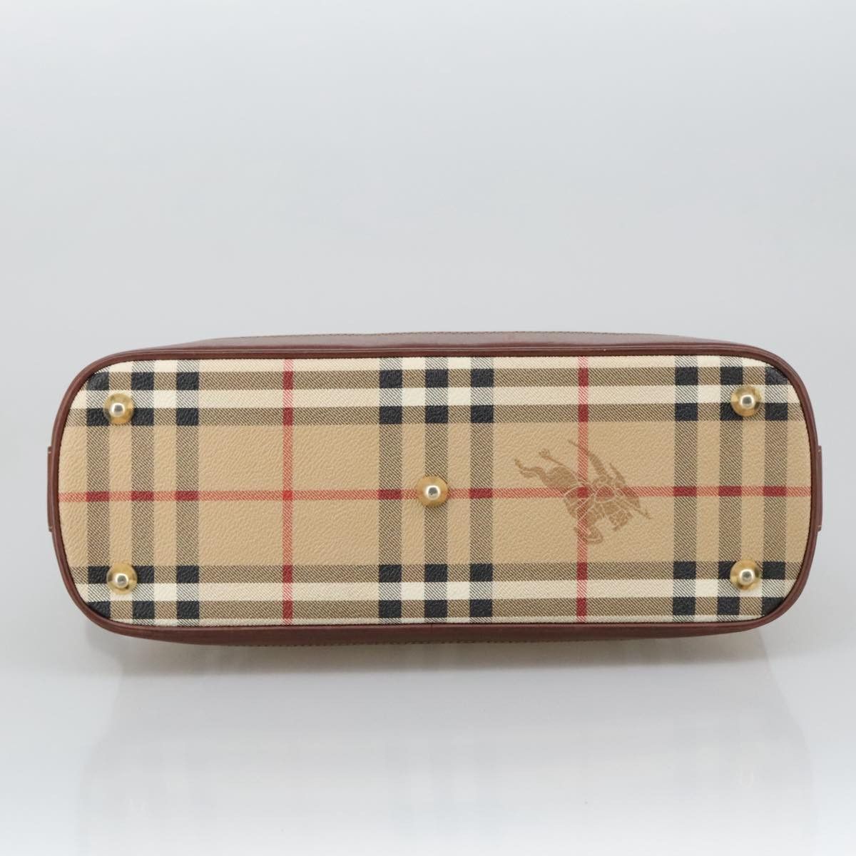 Burberry Nova Check Beige Canvas Handbag (Pre-Owned) Size ONE SIZE - 9 Thumbnail