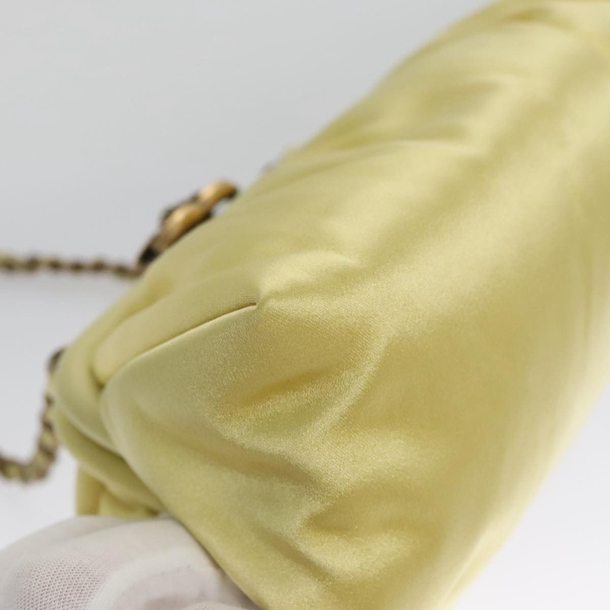 Chanel Yellow Silk Shoulder Bag (Pre-Owned) Size ONE SIZE - 7 Thumbnail
