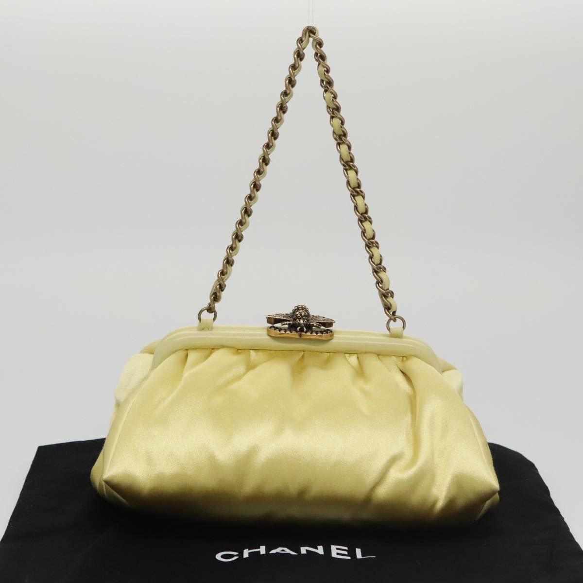 Chanel Yellow Silk Shoulder Bag (Pre-Owned) Size ONE SIZE - 17 Thumbnail