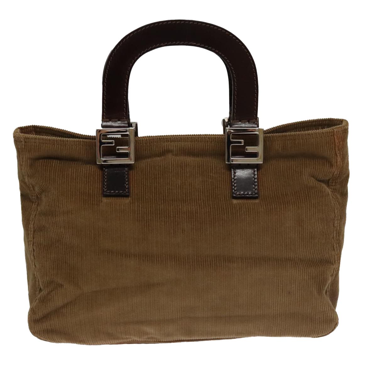 Fendi Brown Canvas Handbag (Pre-Owned) Size ONE SIZE - 2 Thumbnail