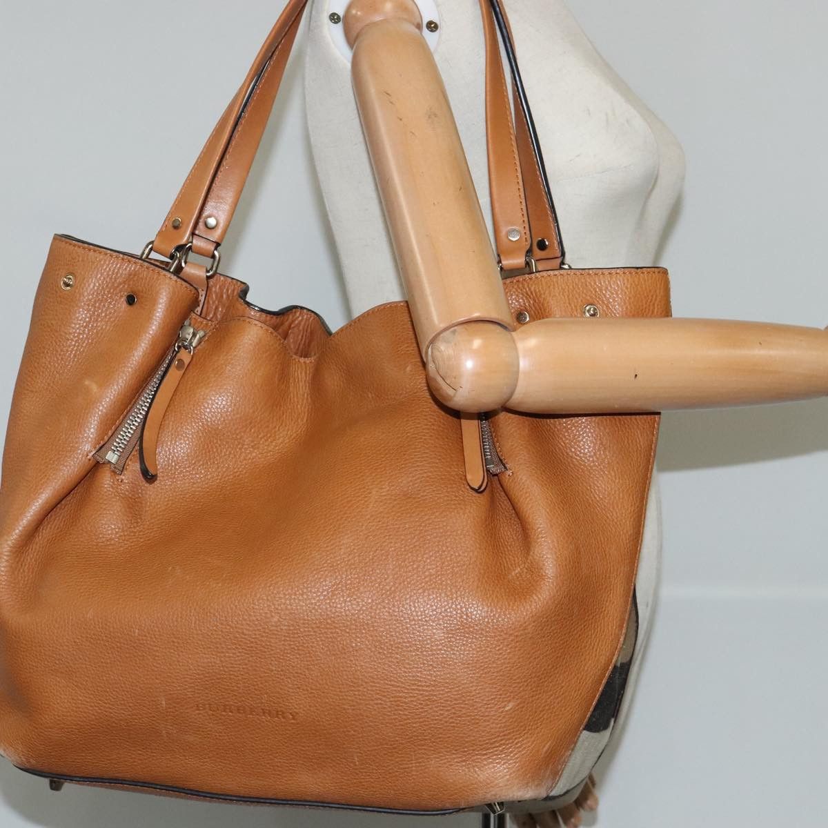 Burberry Brown Leather Tote Bag (Pre-Owned) Size ONE SIZE - 11 Thumbnail