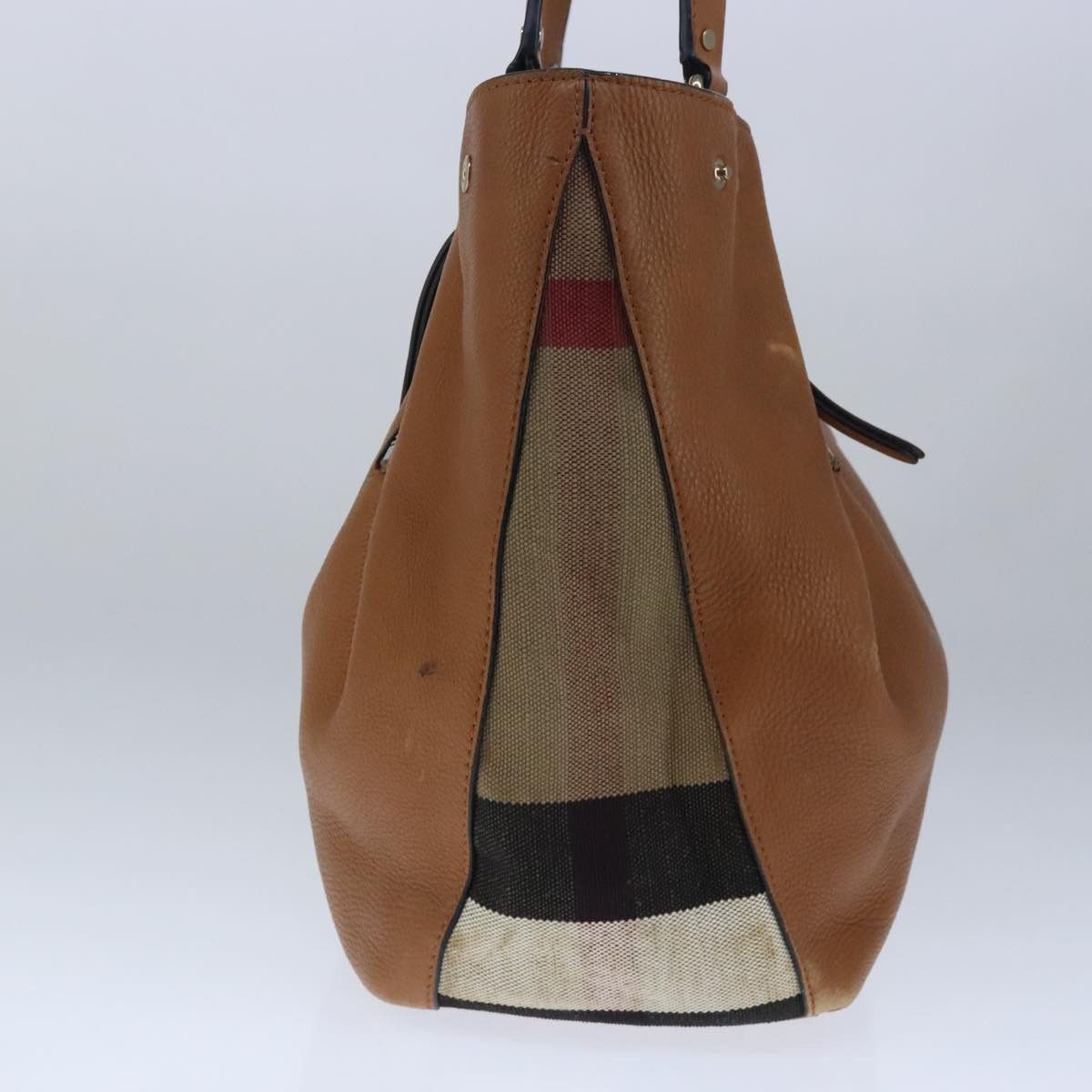 Burberry Brown Leather Tote Bag (Pre-Owned) Size ONE SIZE - 3 Thumbnail