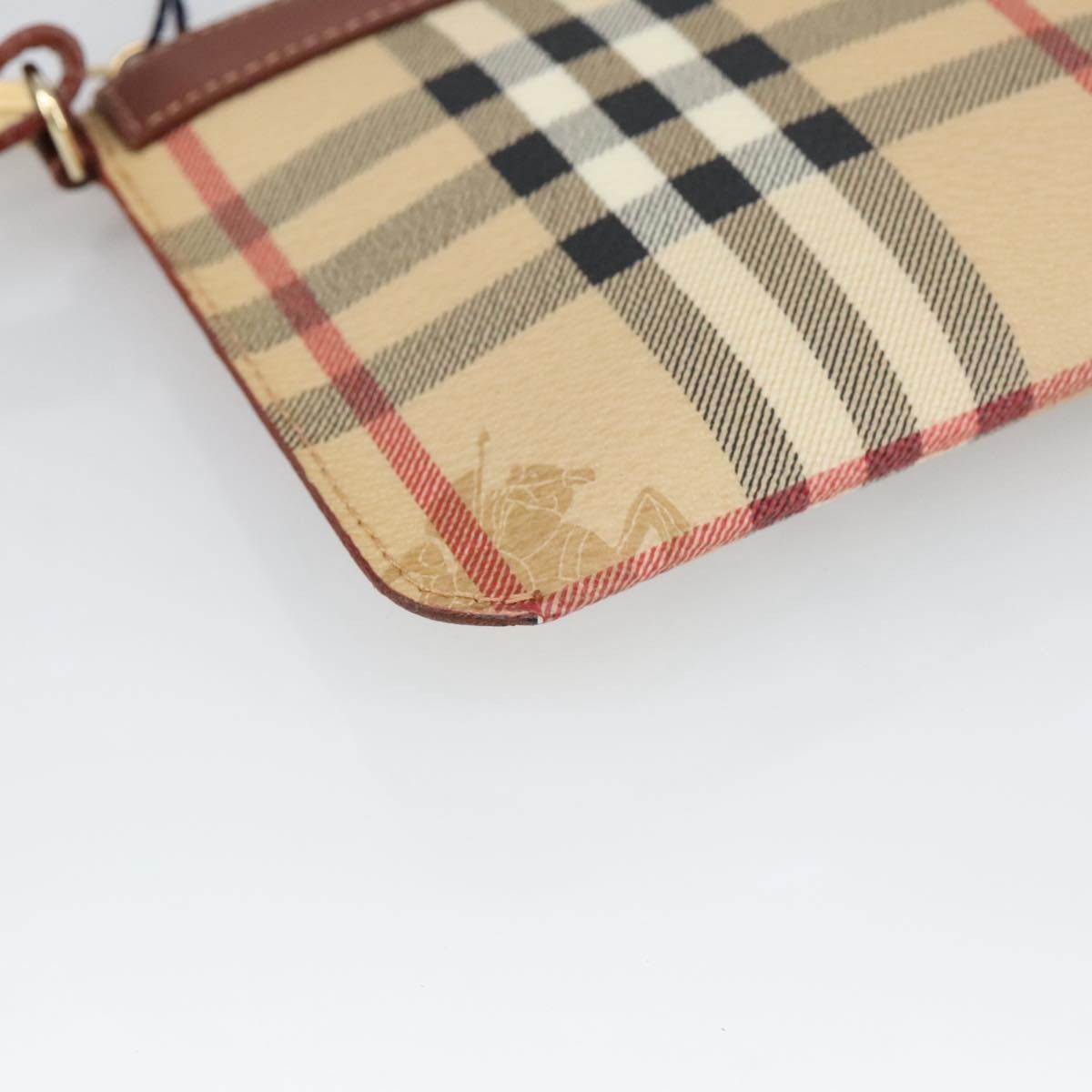 Burberry Nova Check Beige Canvas Clutch Bag (Pre-Owned) Size ONE SIZE - 15 Thumbnail