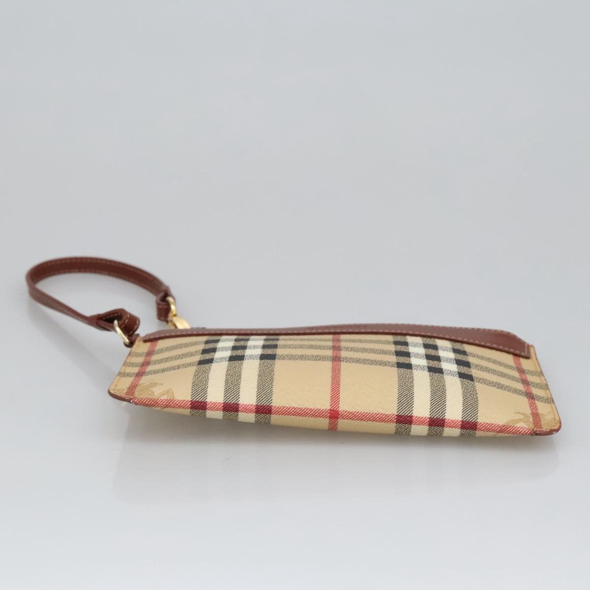 Burberry Nova Check Beige Canvas Clutch Bag (Pre-Owned) Size ONE SIZE - 6 Thumbnail