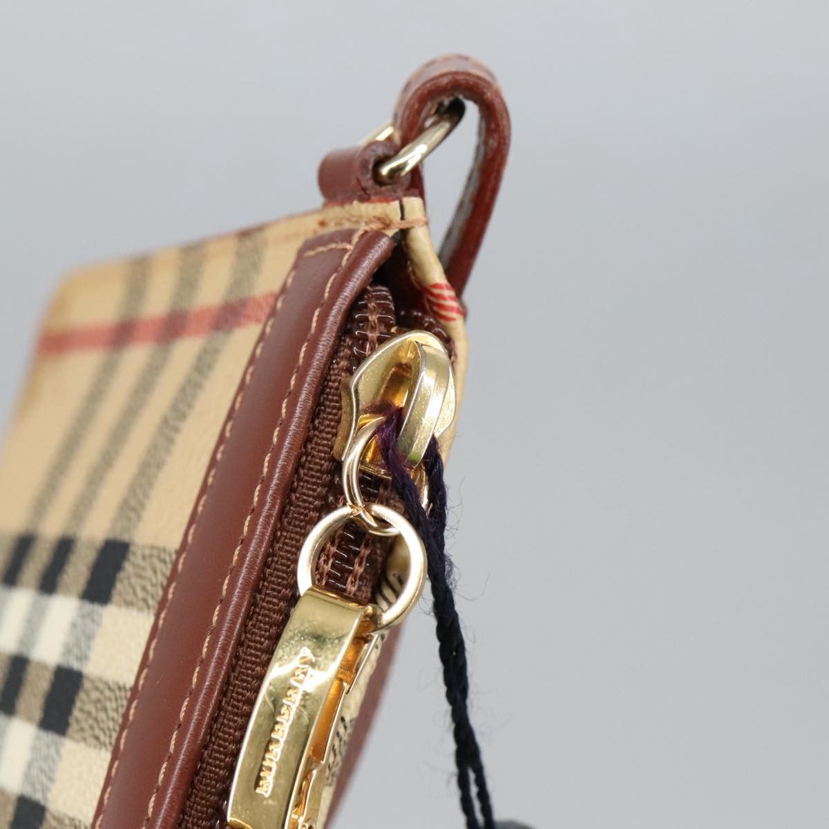 Burberry Nova Check Beige Canvas Clutch Bag (Pre-Owned) Size ONE SIZE - 8 Thumbnail