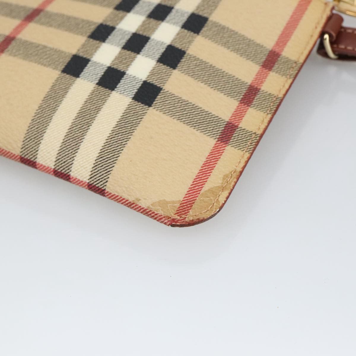Burberry Nova Check Beige Canvas Clutch Bag (Pre-Owned) Size ONE SIZE - 17 Thumbnail