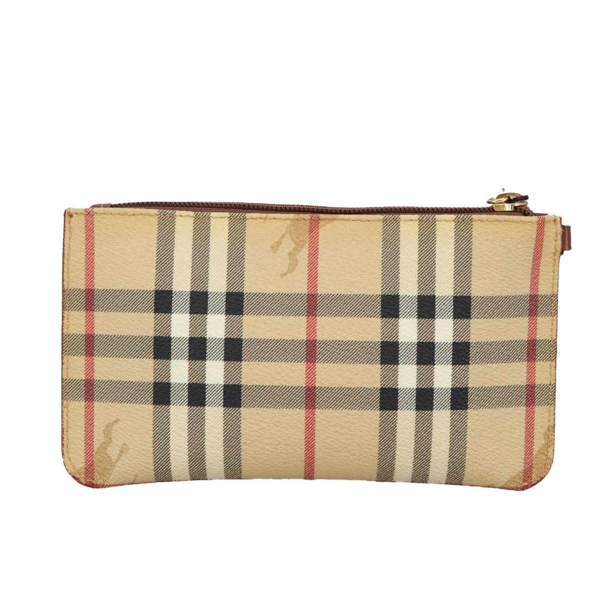 Burberry Nova Check Beige Canvas Clutch Bag (Pre-Owned) Size ONE SIZE - 2 Thumbnail