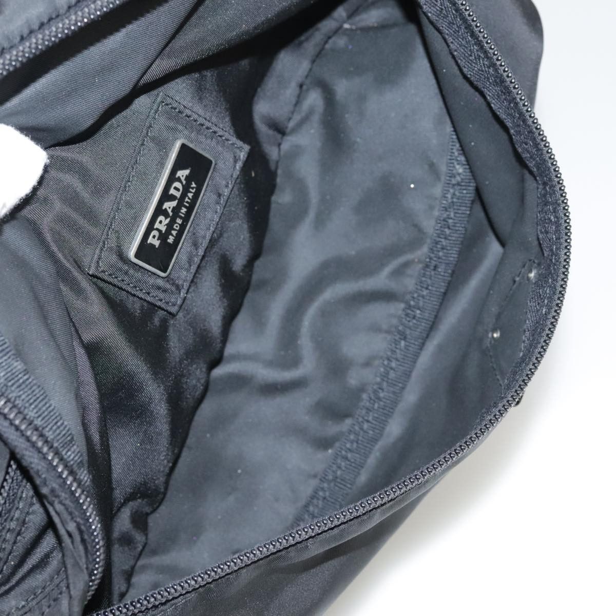 Prada Tessuto Black Synthetic Shoulder Bag (Pre-Owned) Size ONE SIZE - 8 Thumbnail