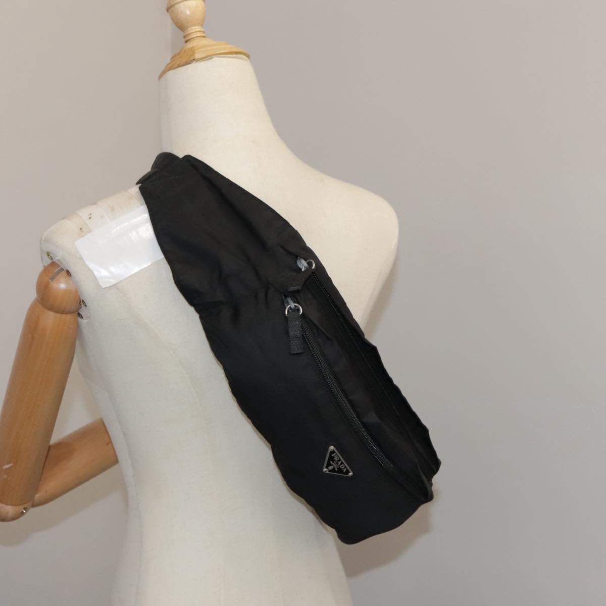 Prada Tessuto Black Synthetic Shoulder Bag (Pre-Owned) Size ONE SIZE - 11 Thumbnail