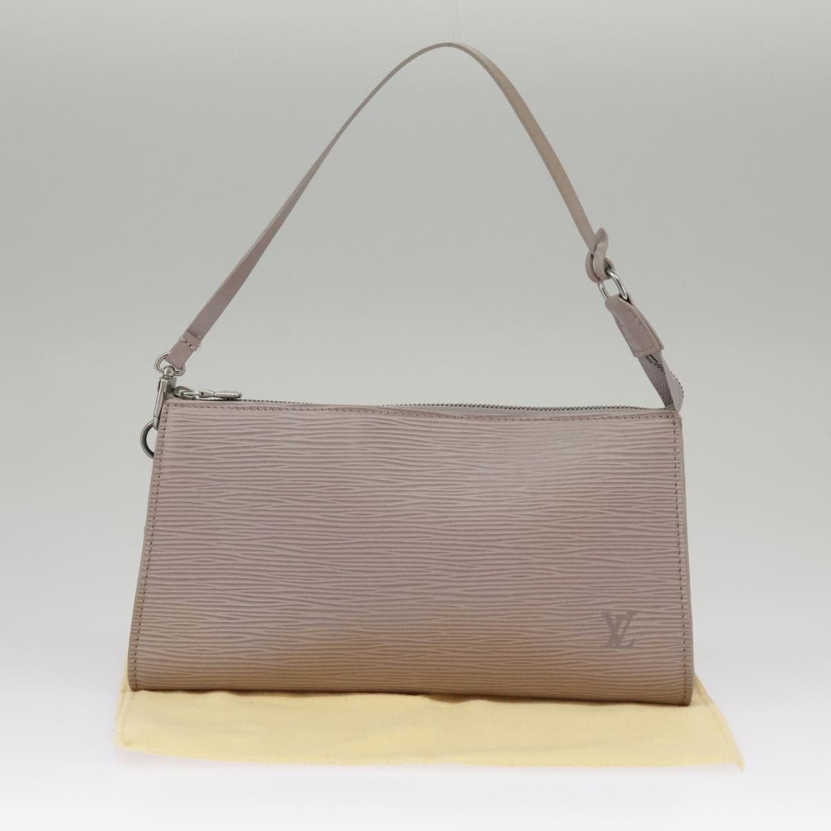 Louis Vuitton Pochette Accessoire Grey Leather Clutch Bag (Pre-Owned) Size ONE SIZE - 18 Thumbnail