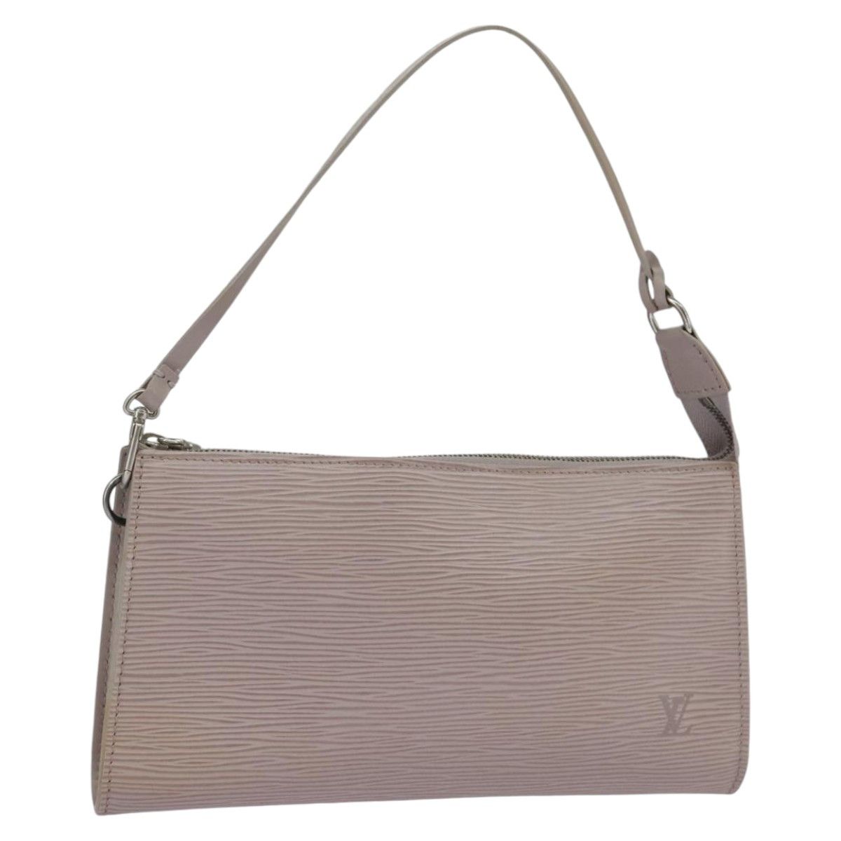 Louis Vuitton Pochette Accessoire Grey Leather Clutch Bag (Pre-Owned) Size ONE SIZE - 19 Thumbnail