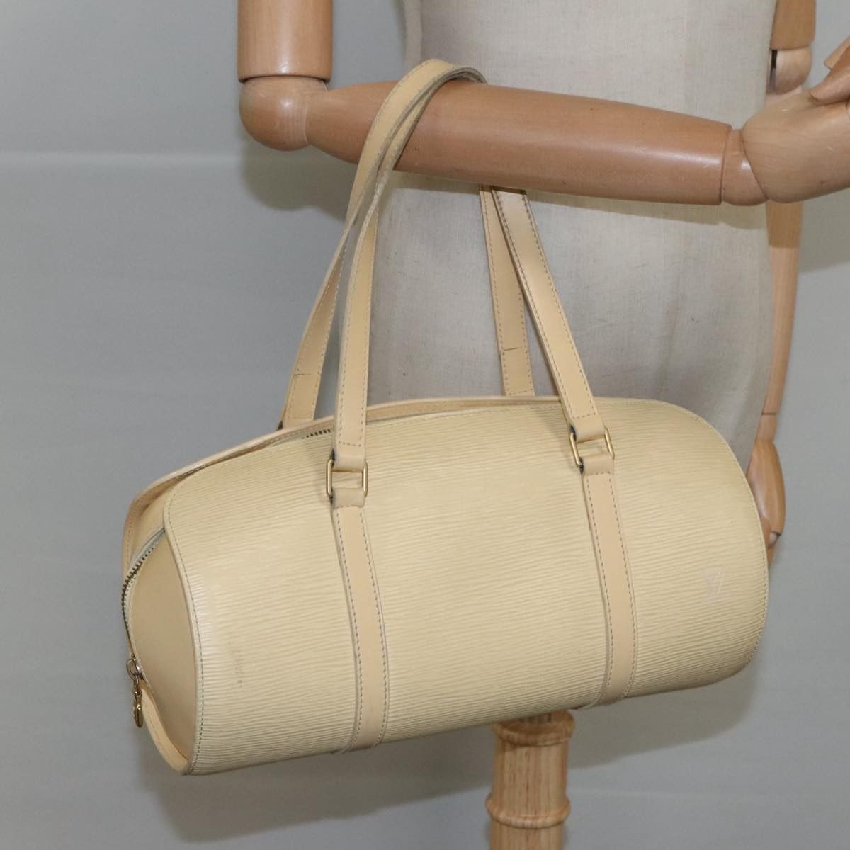 Louis Vuitton Soufflot Ecru Leather Handbag (Pre-Owned) Size ONE SIZE - 15 Thumbnail