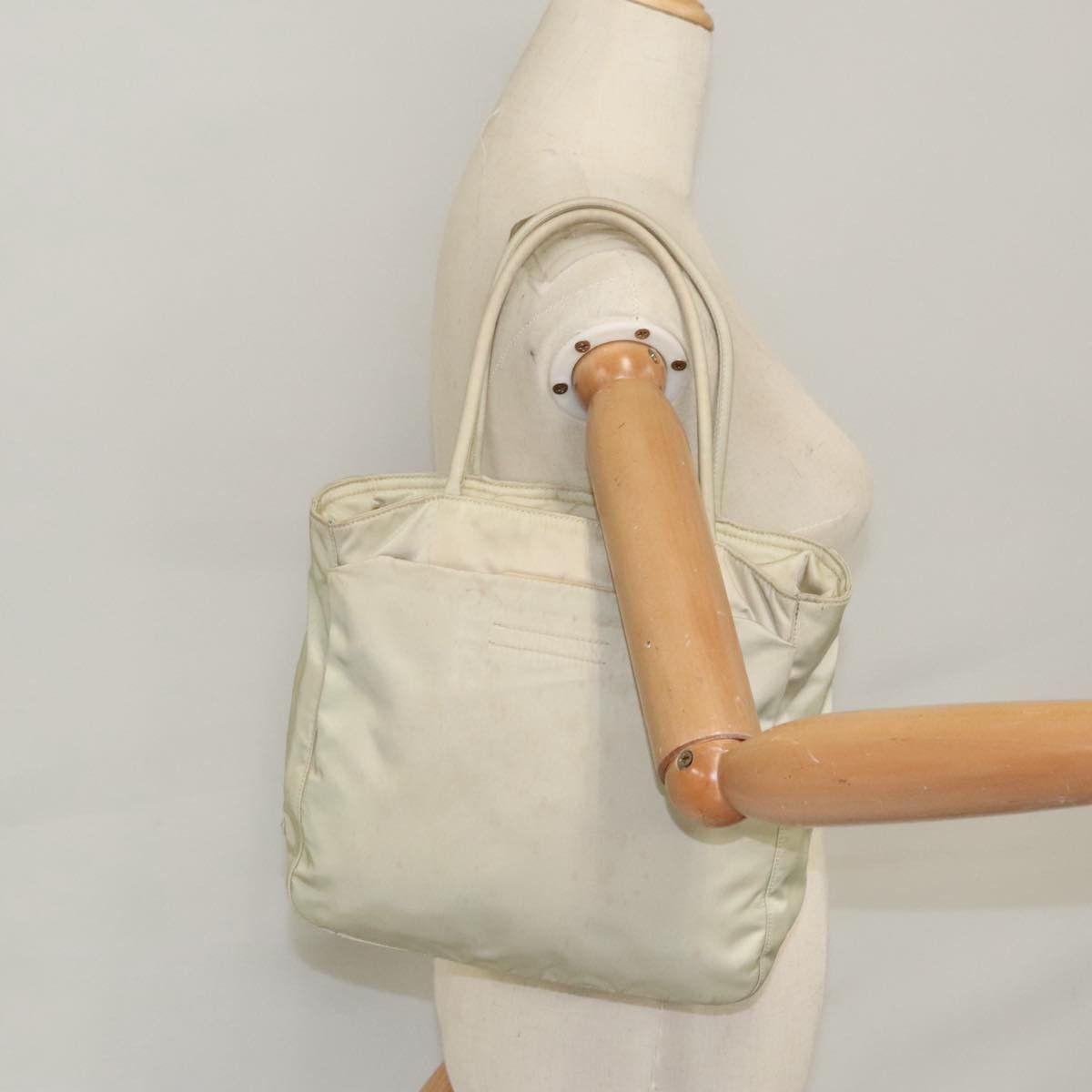 Prada Beige Synthetic Handbag (Pre-Owned) Size ONE SIZE - 11 Thumbnail