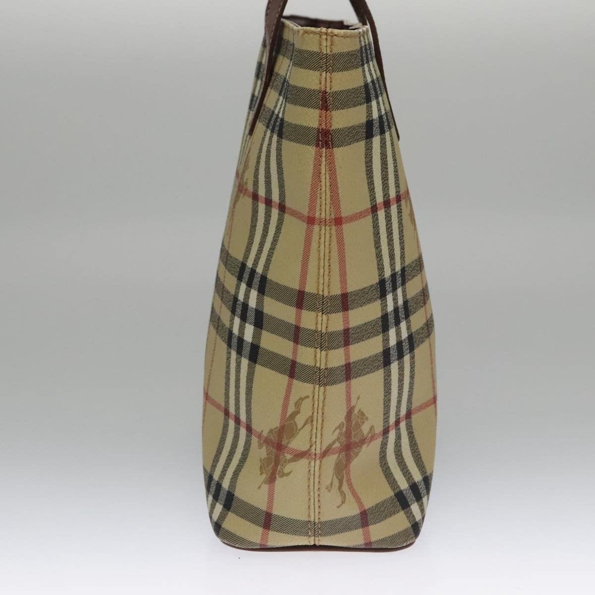Burberry Nova Check Beige Canvas Tote Bag (Pre-Owned) Size ONE SIZE - 3 Thumbnail