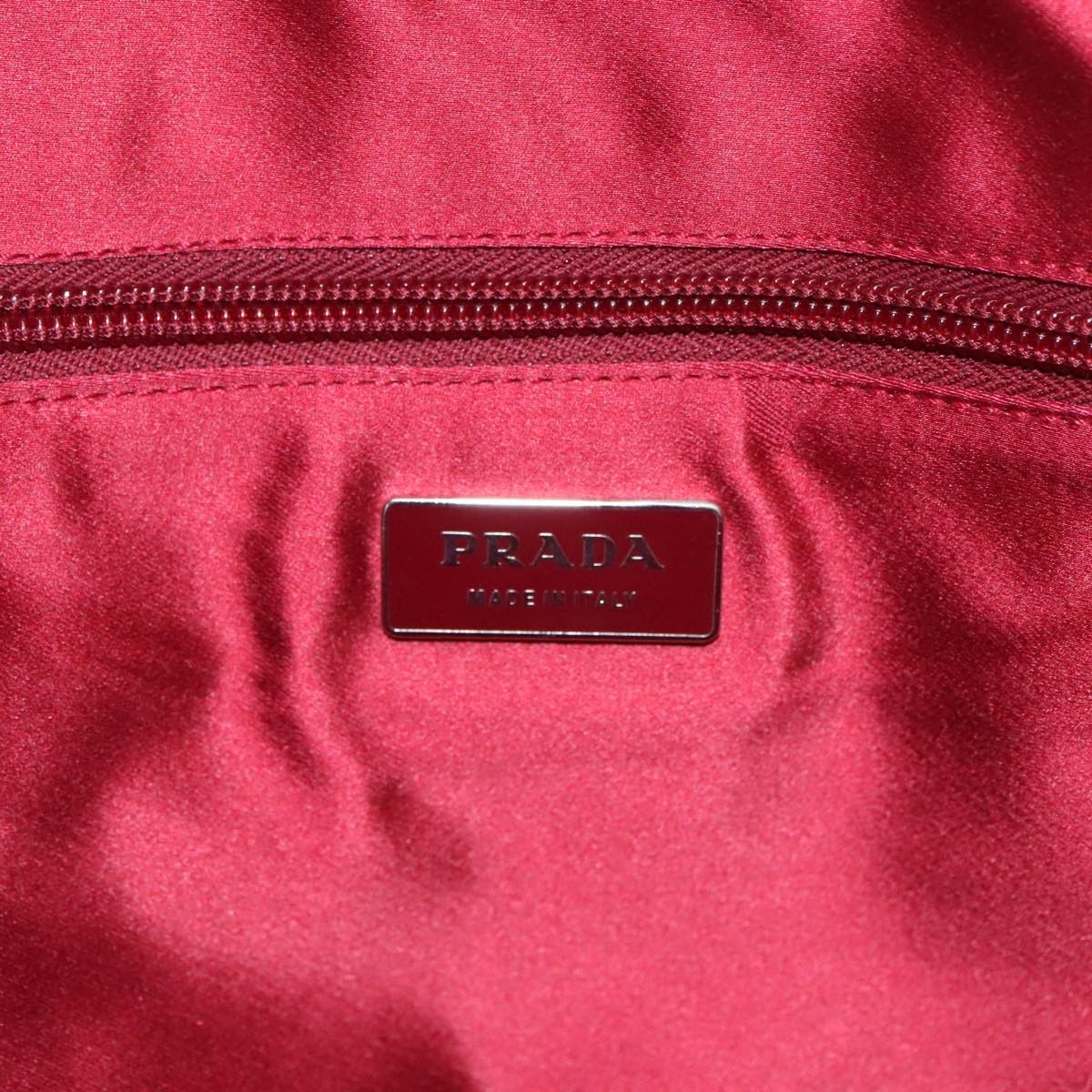 Prada Bauletto Beige Canvas Handbag (Pre-Owned) Size ONE SIZE - 18 Thumbnail