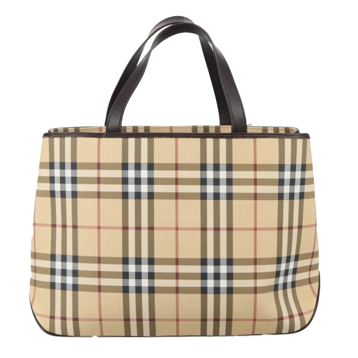 Burberry Nova Check Beige Canvas Handbag (Pre-Owned) Size ONE SIZE - 2 Thumbnail