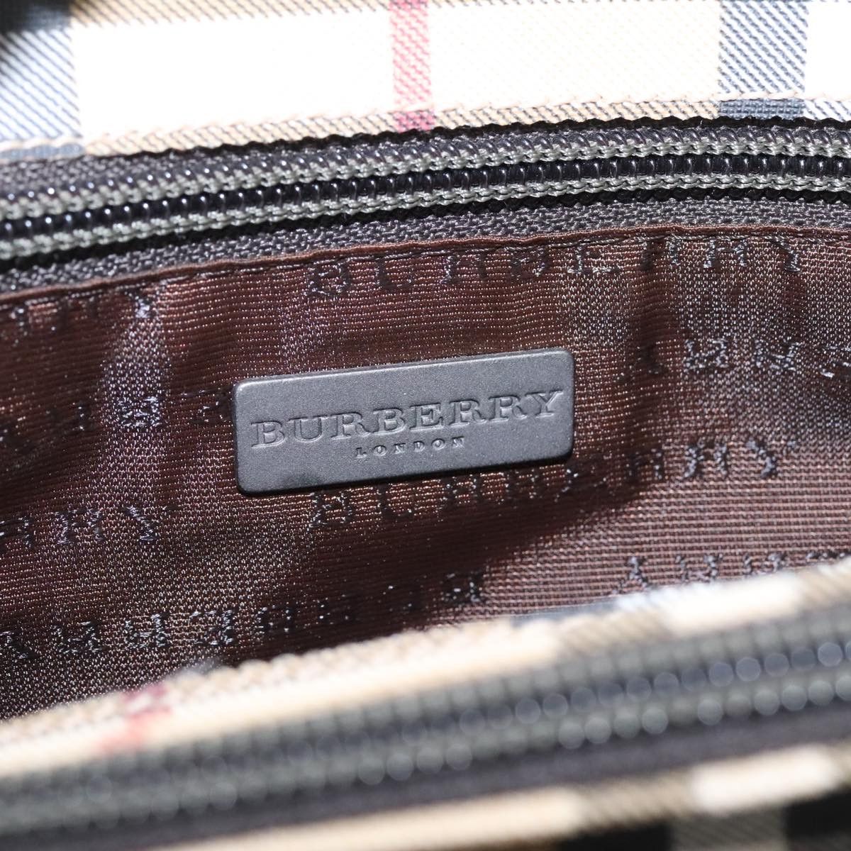 Burberry Nova Check Beige Canvas Handbag (Pre-Owned) Size ONE SIZE - 10 Thumbnail