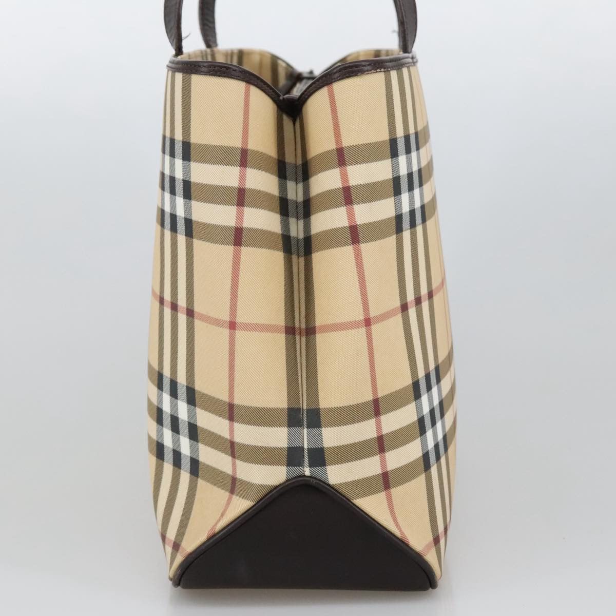 Burberry Nova Check Beige Canvas Handbag (Pre-Owned) Size ONE SIZE - 4 Thumbnail