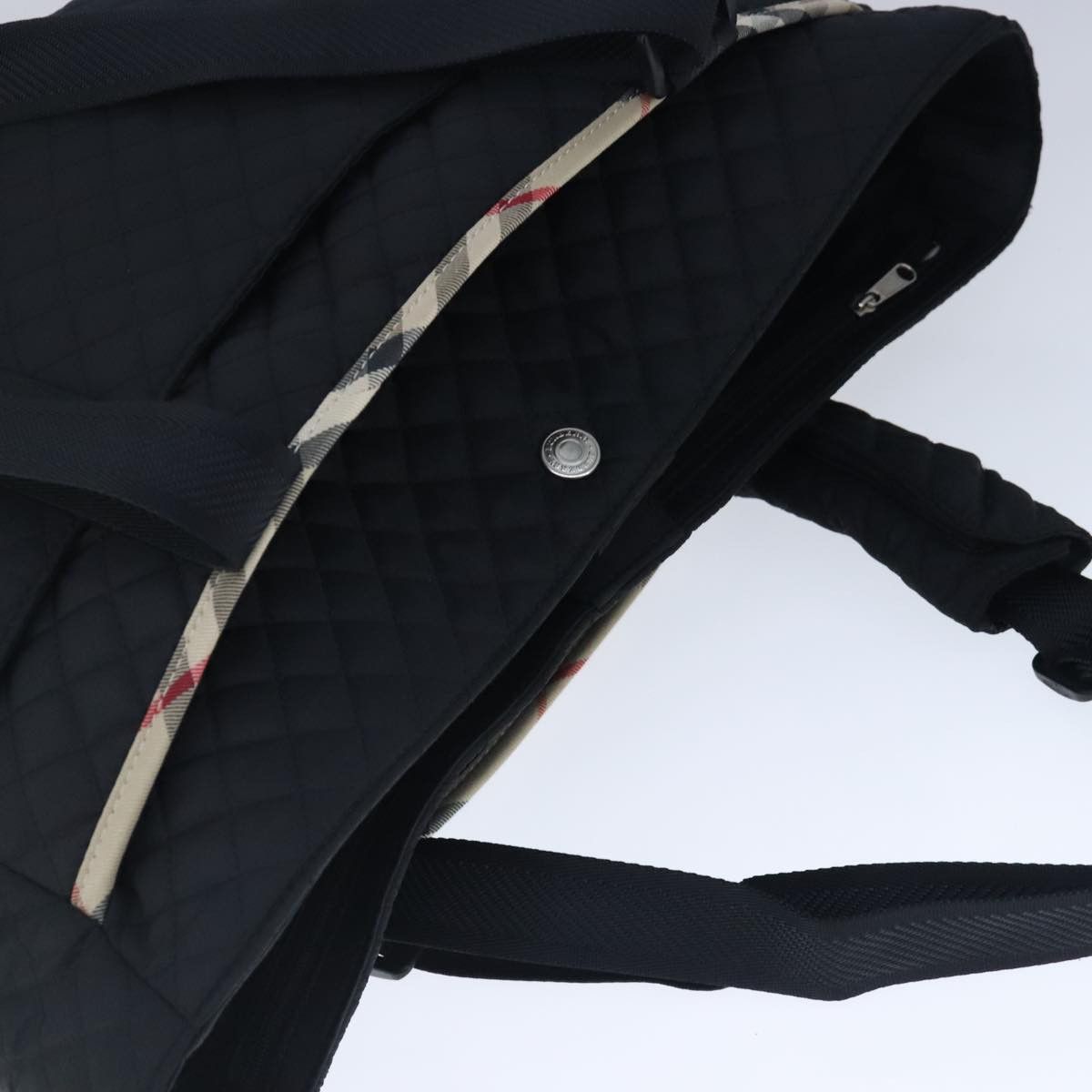 Burberry Nova Check Black Synthetic Tote Bag (Pre-Owned) Size ONE SIZE - 7 Thumbnail