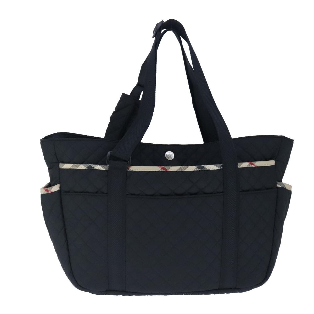 Burberry Nova Check Black Synthetic Tote Bag (Pre-Owned) Size ONE SIZE - 12 Thumbnail