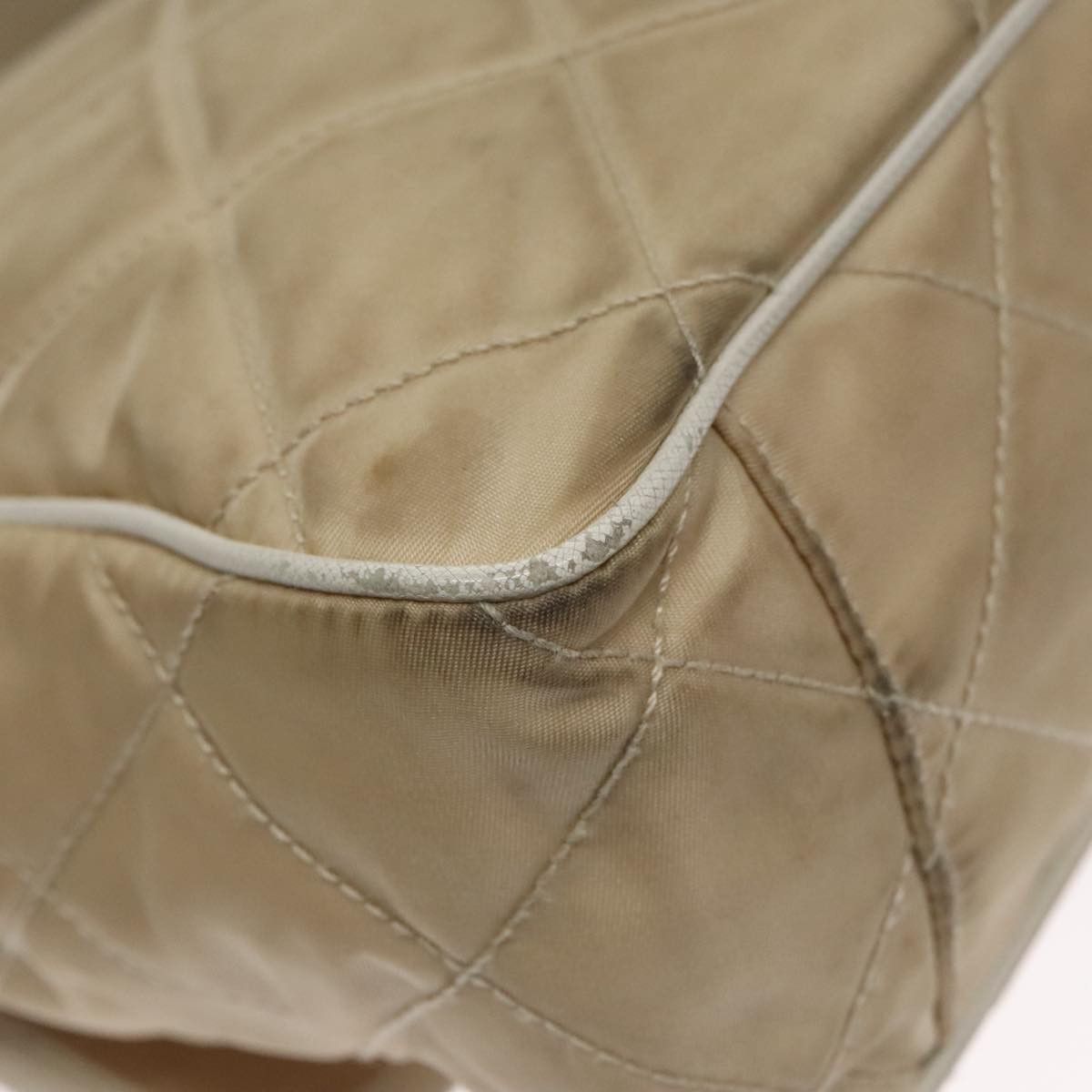 Prada Tessuto Beige Synthetic Shoulder Bag (Pre-Owned) Size ONE SIZE - 18 Thumbnail
