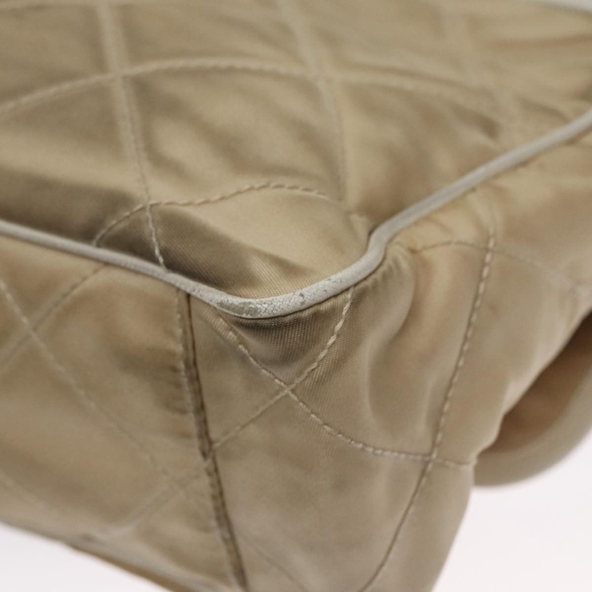 Prada Tessuto Beige Synthetic Shoulder Bag (Pre-Owned) Size ONE SIZE - 6 Thumbnail