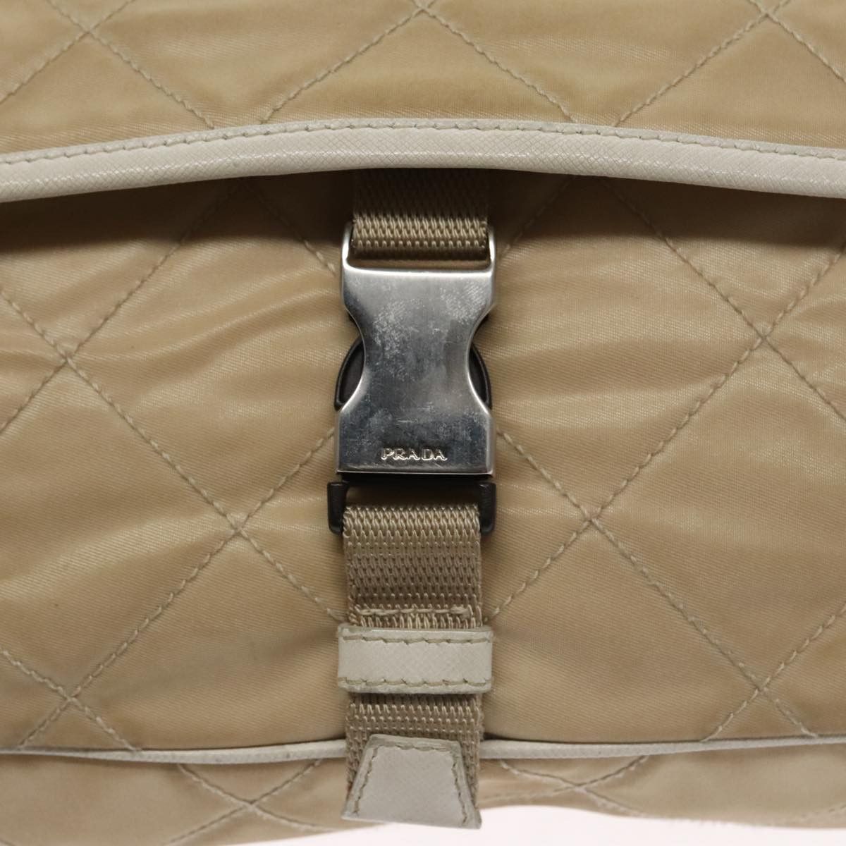 Prada Tessuto Beige Synthetic Shoulder Bag (Pre-Owned) Size ONE SIZE - 20 Thumbnail