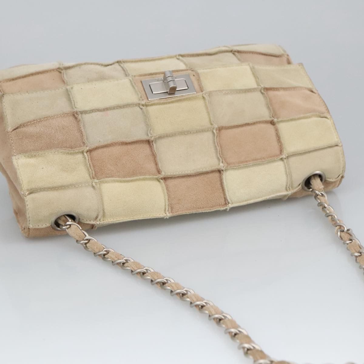 Chanel 2,55 Beige Suede Shoulder Bag (Pre-Owned) Size ONE SIZE - 13 Thumbnail