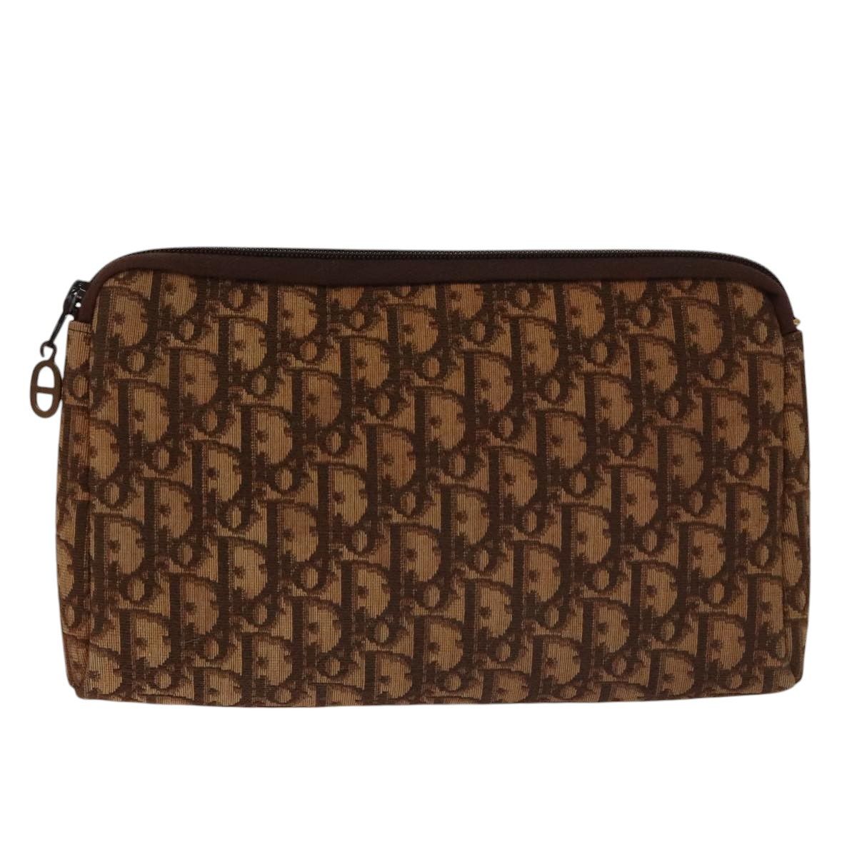 Dior Trotter Brown Canvas Clutch Bag (Pre-Owned) Size ONE SIZE - 12 Thumbnail