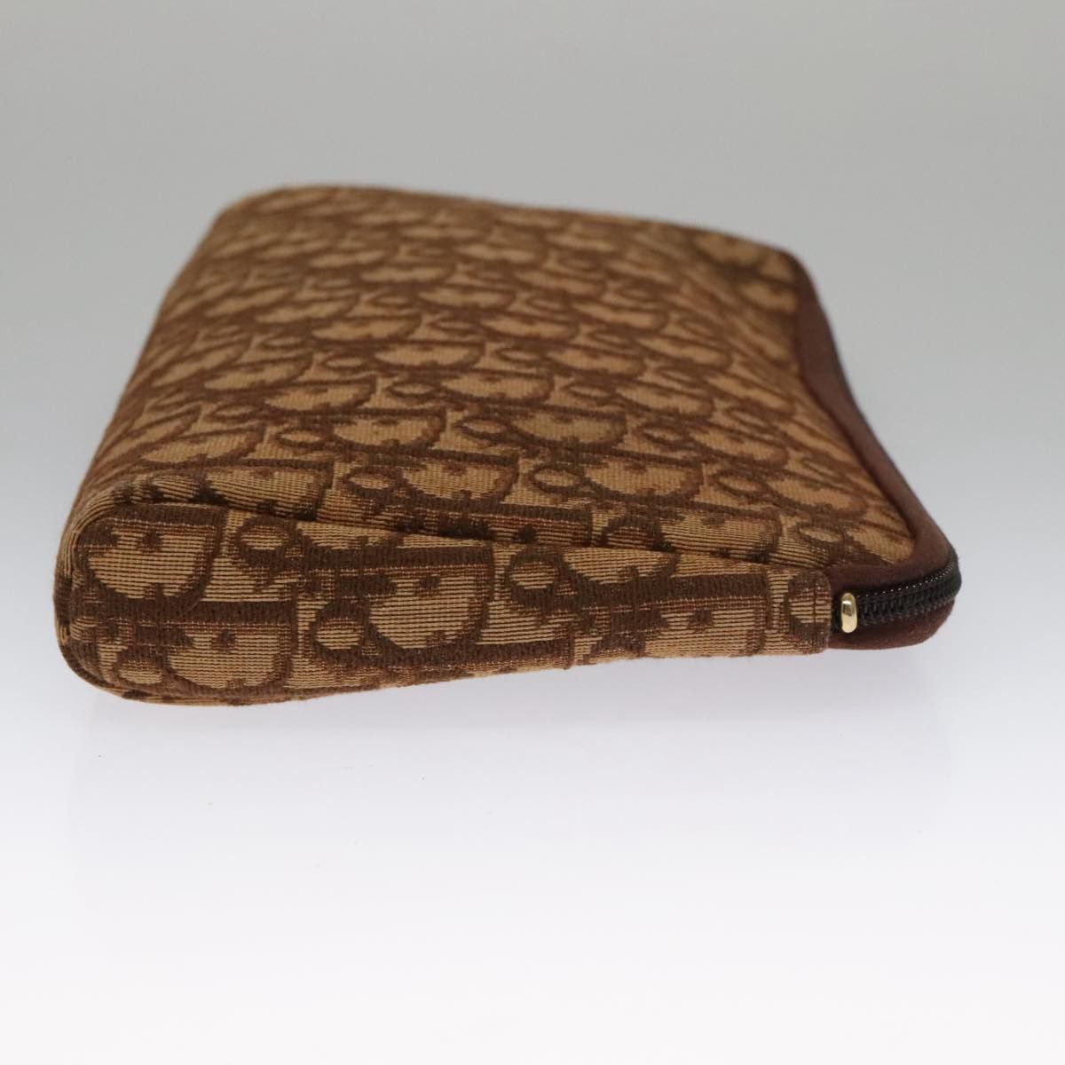 Dior Trotter Brown Canvas Clutch Bag (Pre-Owned) Size ONE SIZE - 3 Thumbnail