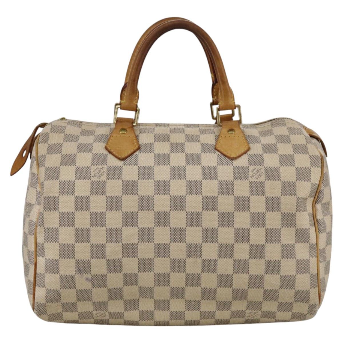 Louis Vuitton Speedy 30 White Canvas Handbag (Pre-Owned) Size ONE SIZE - 2 Thumbnail