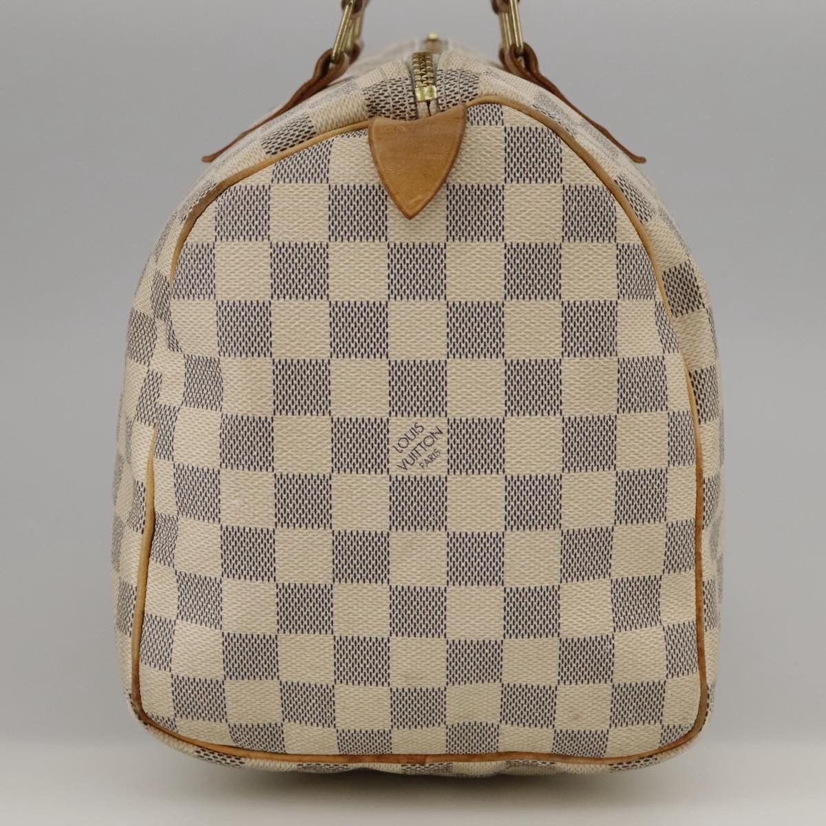 Louis Vuitton Speedy 30 White Canvas Handbag (Pre-Owned) Size ONE SIZE - 3 Thumbnail