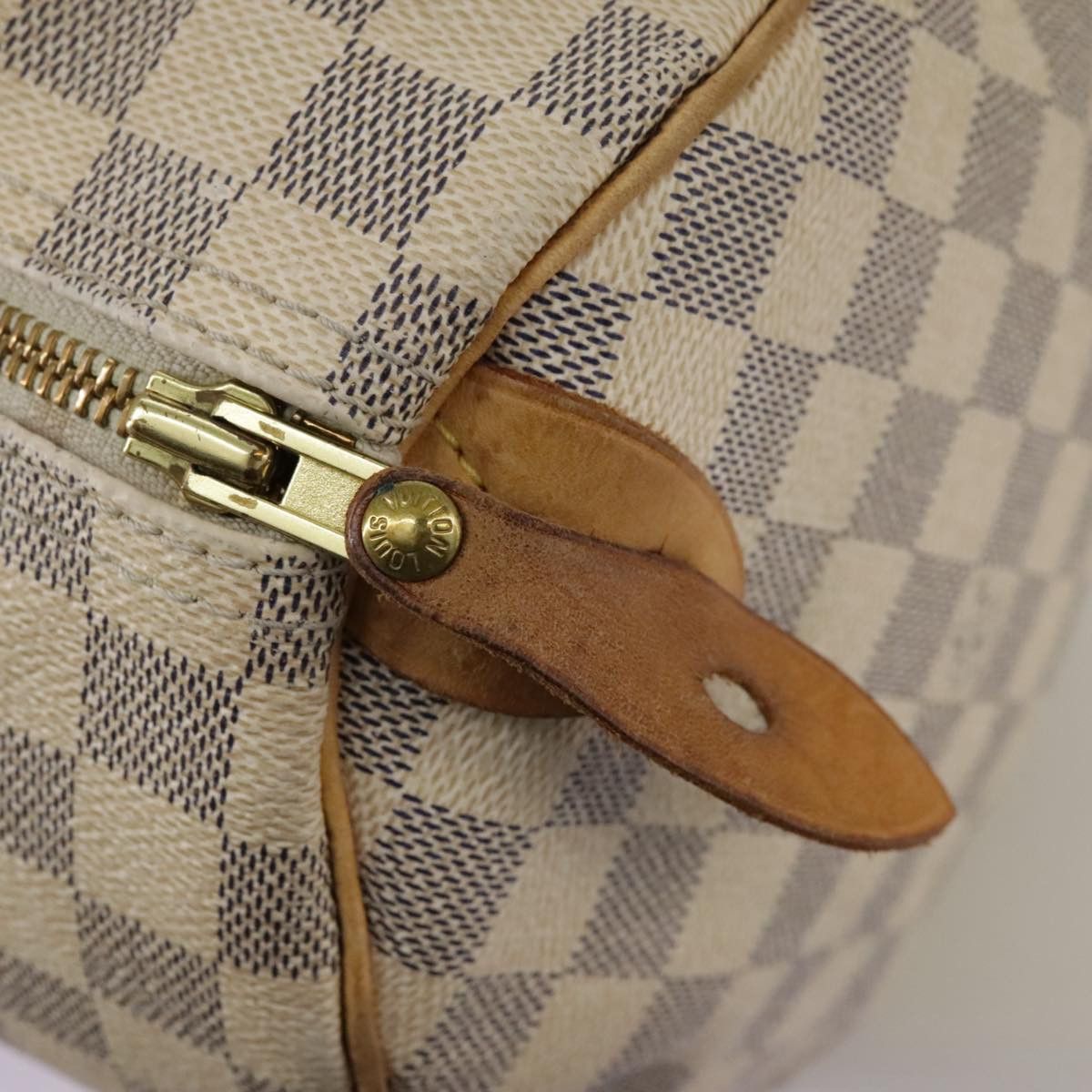 Louis Vuitton Speedy 30 White Canvas Handbag (Pre-Owned) Size ONE SIZE - 16 Thumbnail