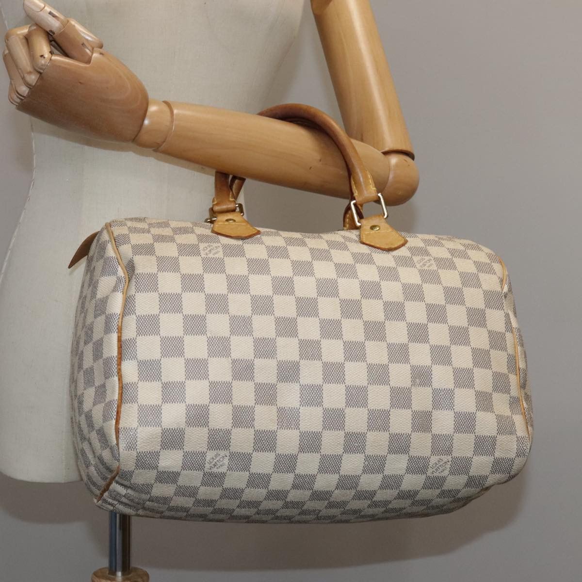 Louis Vuitton Speedy 30 White Canvas Handbag (Pre-Owned) Size ONE SIZE - 20 Thumbnail