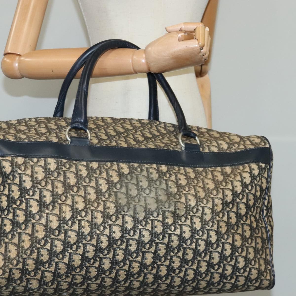 Dior Trotter Navy Canvas Travel Bag (Pre-Owned) Size ONE SIZE - 11 Thumbnail