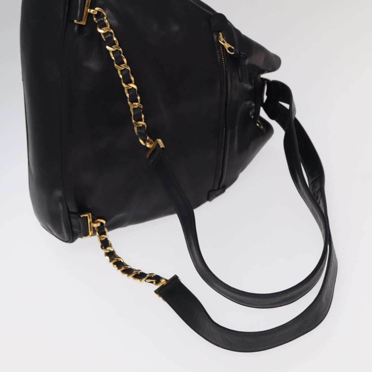 Chanel Cc Navy Leather Backpack Bag (Pre-Owned) Size ONE SIZE - 5 Thumbnail
