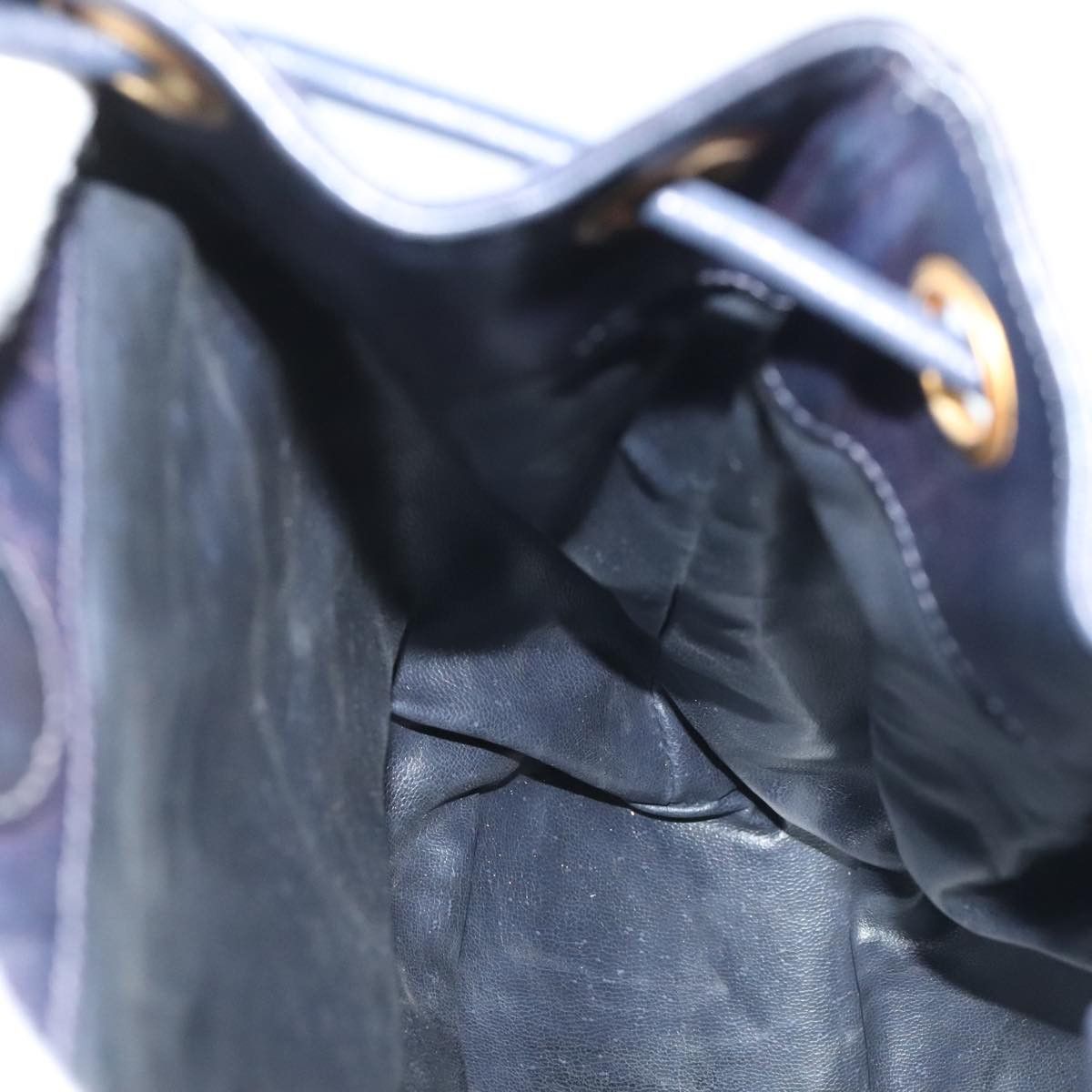 Chanel Cc Navy Leather Backpack Bag (Pre-Owned) Size ONE SIZE - 11 Thumbnail