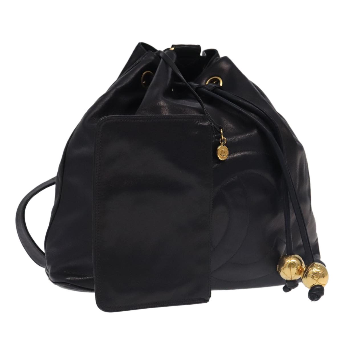 Chanel Cc Navy Leather Backpack Bag (Pre-Owned) Size ONE SIZE - 17 Thumbnail