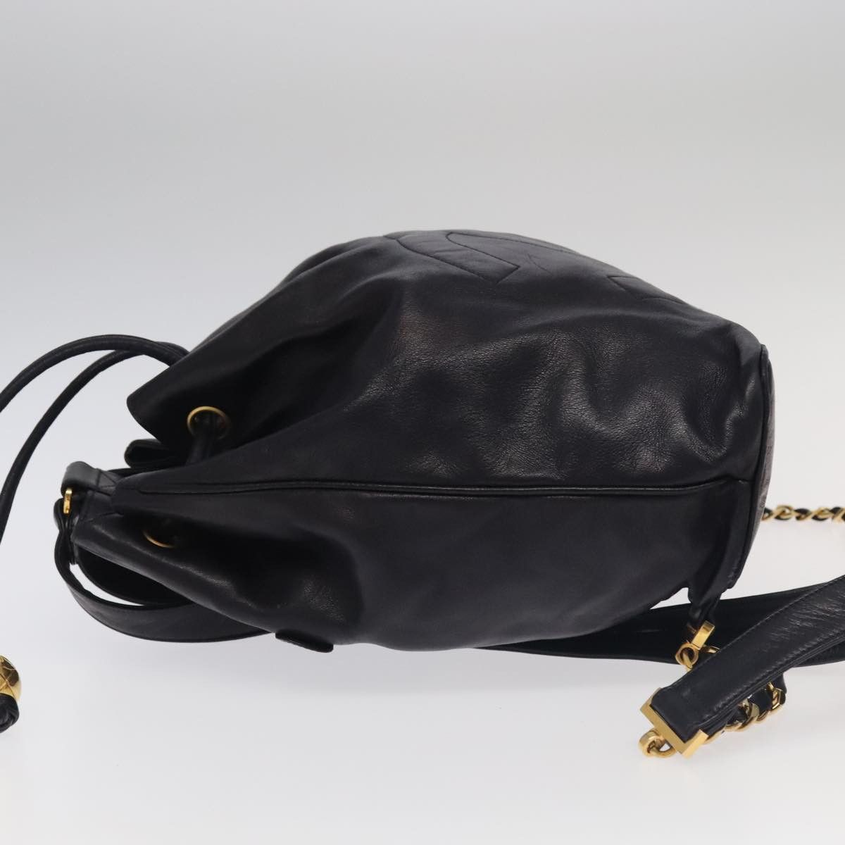 Chanel Cc Navy Leather Backpack Bag (Pre-Owned) Size ONE SIZE - 4 Thumbnail