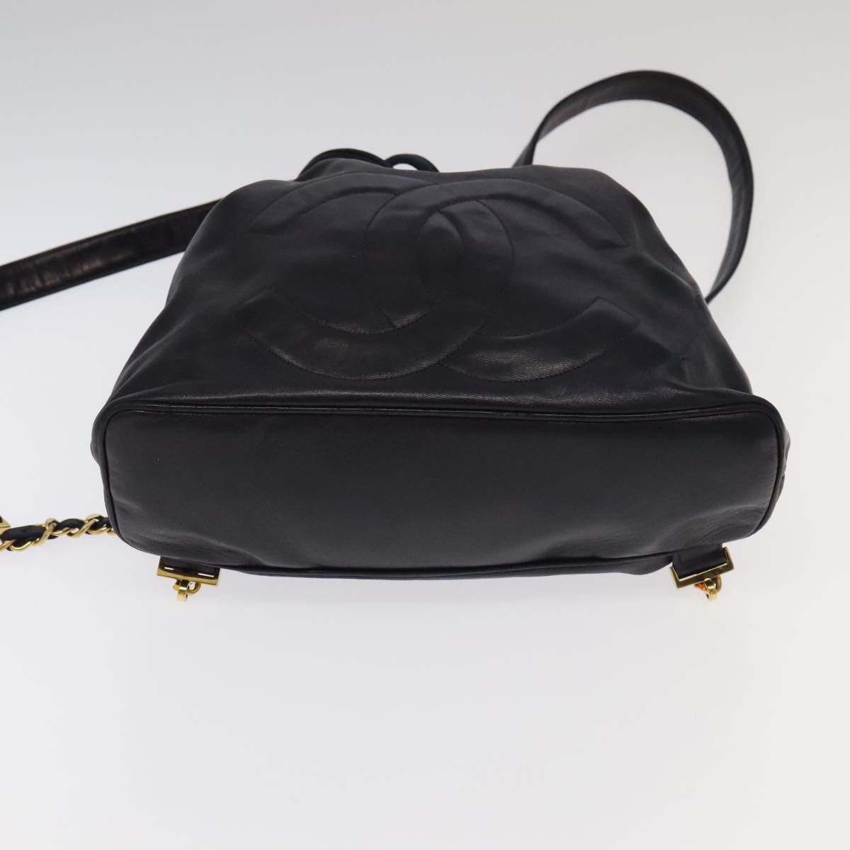 Chanel Cc Navy Leather Backpack Bag (Pre-Owned) Size ONE SIZE - 19 Thumbnail