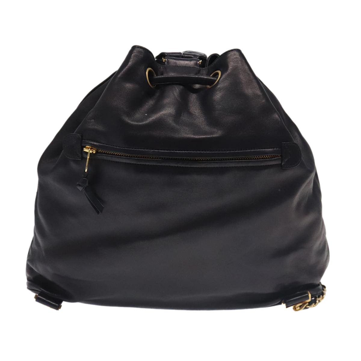 Chanel Cc Navy Leather Backpack Bag (Pre-Owned) Size ONE SIZE - 2 Thumbnail