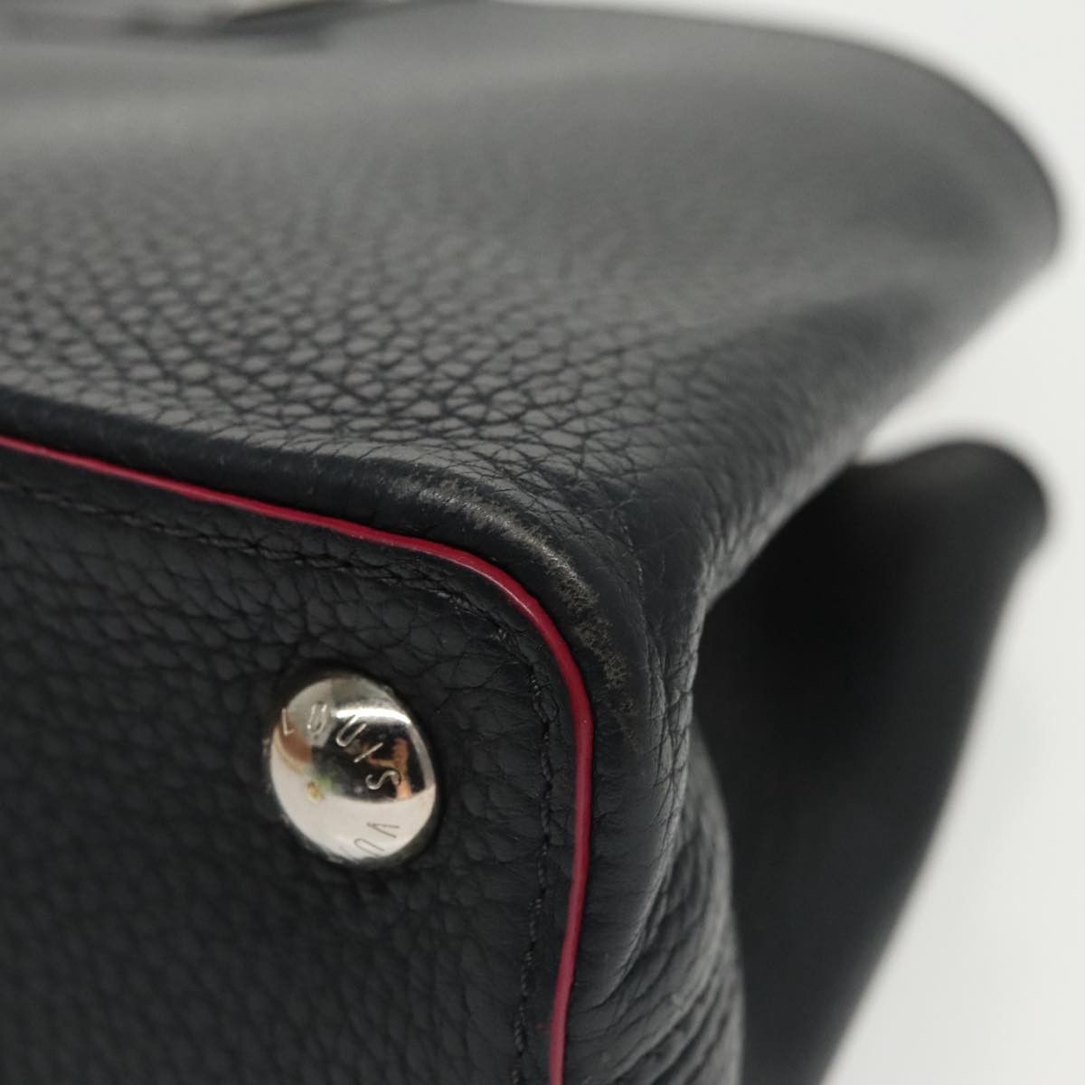 Louis Vuitton Capucines Black Leather Handbag (Pre-Owned) Size ONE SIZE - 7 Thumbnail