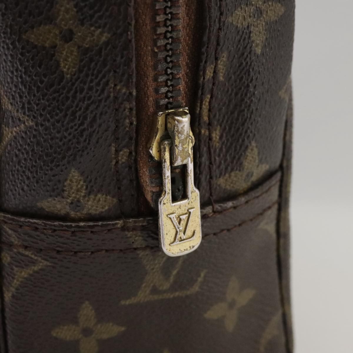 Louis Vuitton Trousse De Toilette Brown Canvas Clutch Bag (Pre-Owned) Size ONE SIZE - 7 Thumbnail