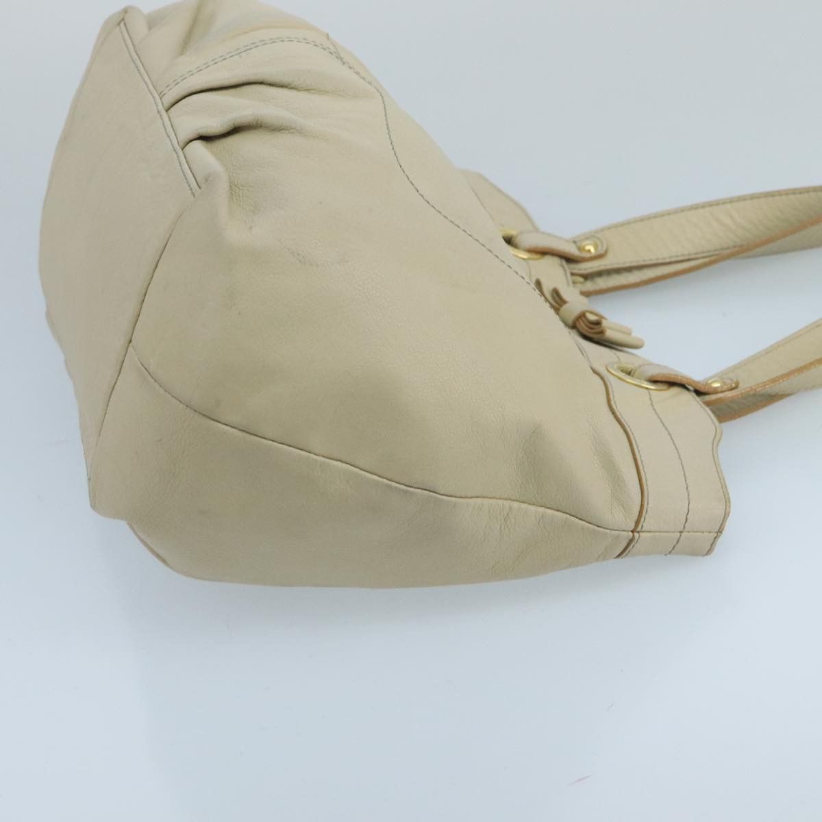 Burberry Beige Leather Tote Bag (Pre-Owned) Size ONE SIZE - 3 Thumbnail